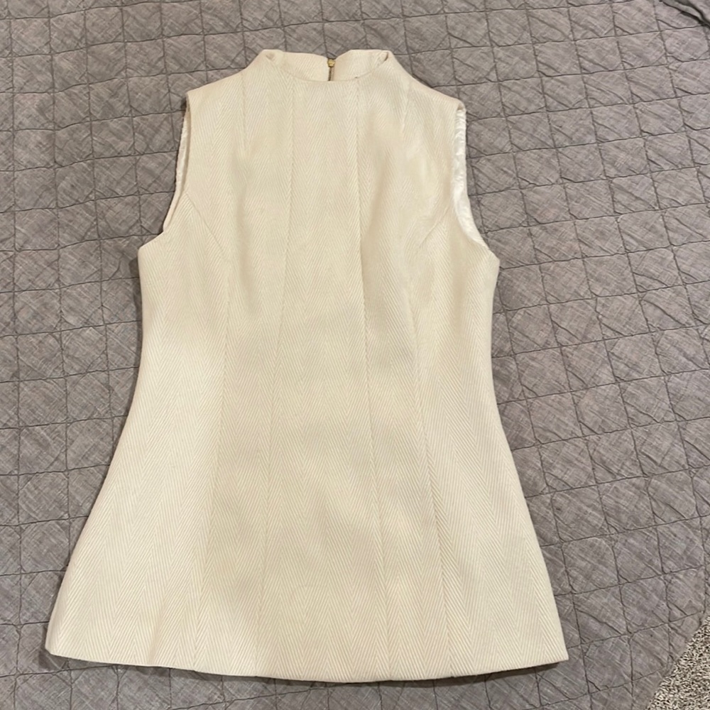 OSKAR Structured Cream Blouse